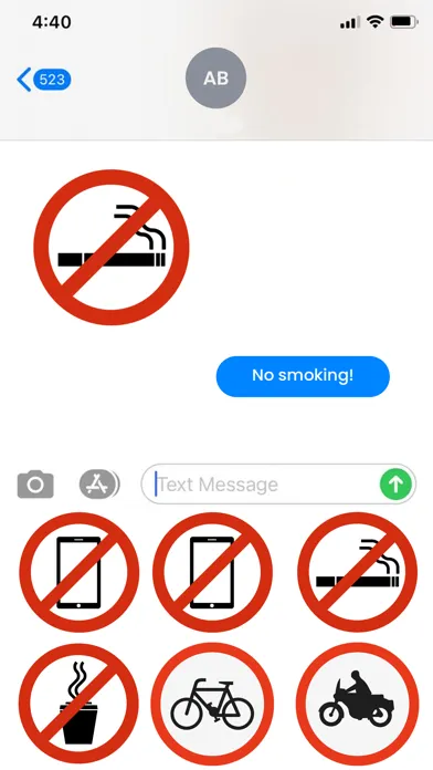 Traffic Signs Stickers!! Screenshots
