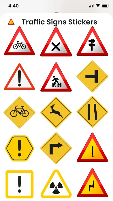 Traffic Signs Stickers!! Screenshots