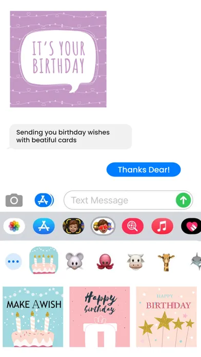 Animated Birthday Card Wishes Screenshots