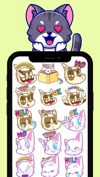 Naughty Cat Emojis Ekran Görüntüleri
