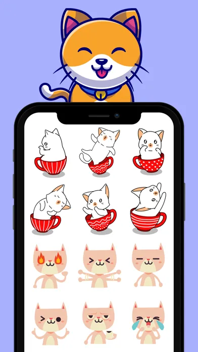 Naughty Cat Emojis Ekran Görüntüleri