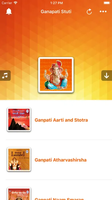 Tangkapan skrin Ganpati Stuti and Stotra