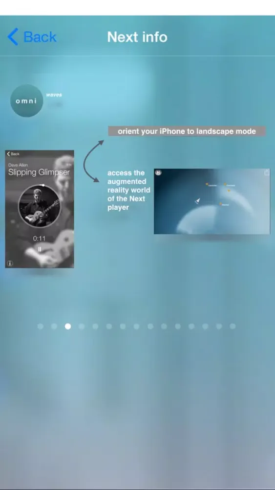 Zrzuty ekranu "Next" generation sonic augmented reality player