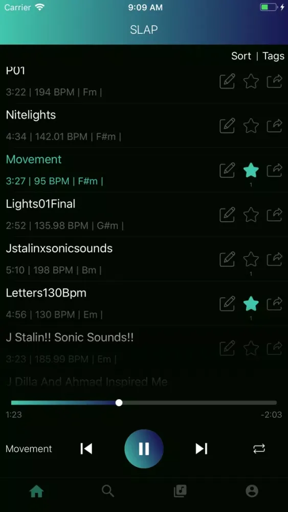 Slap - Rap Beats Singing Beats سکرین شاٹس