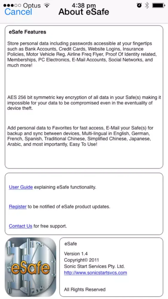 تصاویر eSafe Lite