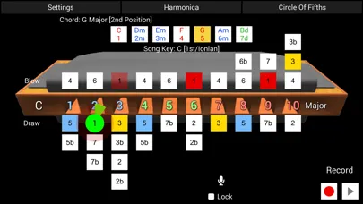 Zrzuty ekranu HarpNinja Diatonic Harmonica