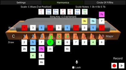 Zrzuty ekranu HarpNinja Diatonic Harmonica