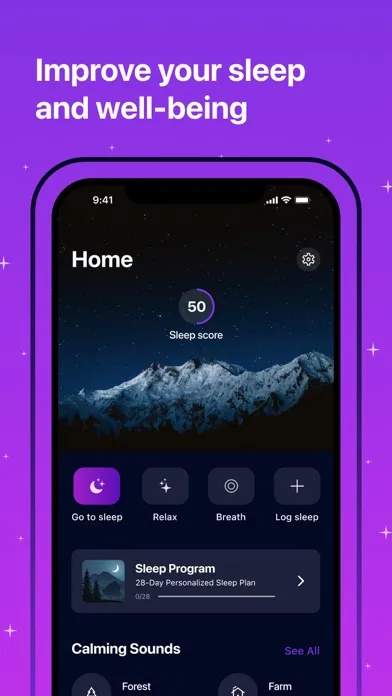 Screenshot di BeCalmed: Sleep & Relaxation