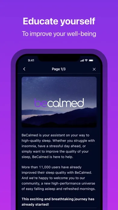 Screenshot di BeCalmed: Sleep & Relaxation