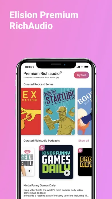 Elision: Learn From Podcasts سکرین شاٹس