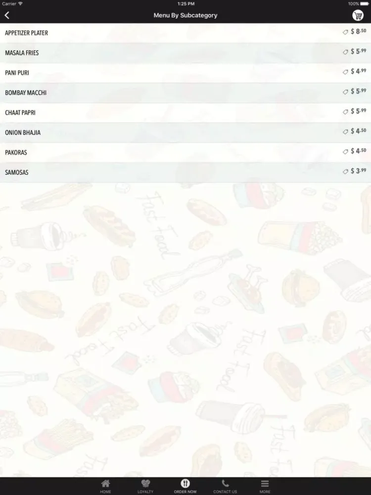 Ảnh chụp màn hình của The Indian Kitchen iPad 