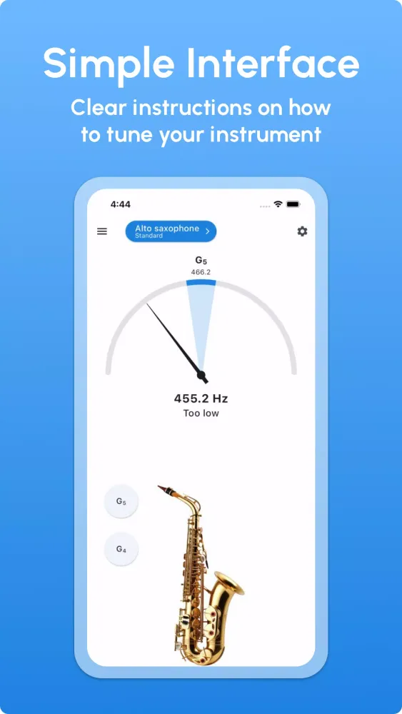 Saxophone Tuner Screenshots