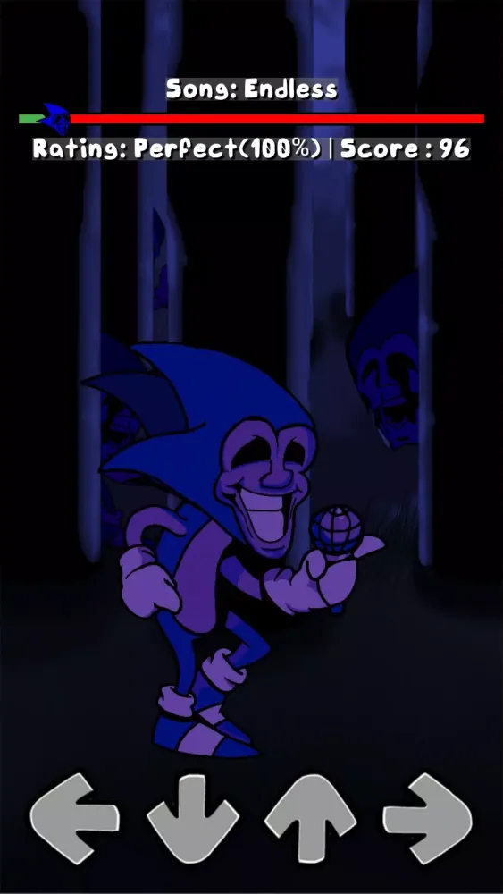 Tangkapan skrin Horror Sonik.EXE FNF Mod Test