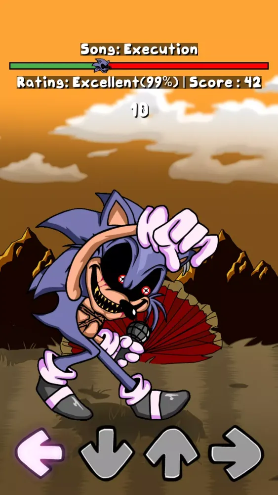 Tangkapan skrin Horror Sonik.EXE FNF Mod Test