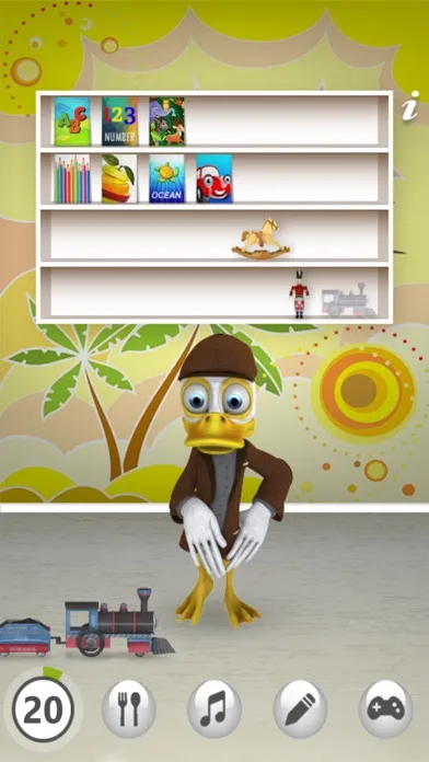 ภาพหน้าจอของ Talking Duck