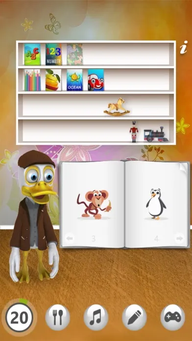 ภาพหน้าจอของ Talking Duck