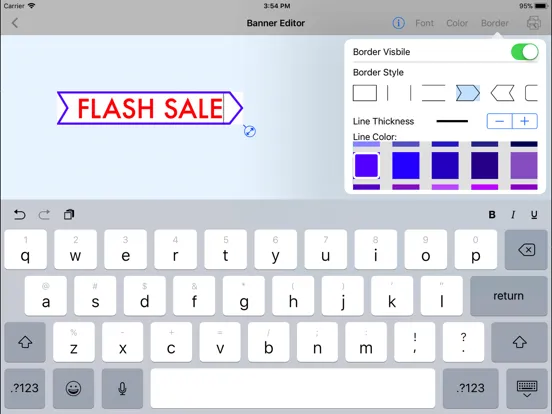 Скриншоты Banner Maker iPad 