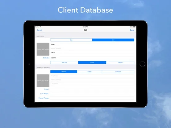 Daycare Business Assistant iPad  Ekran Görüntüleri