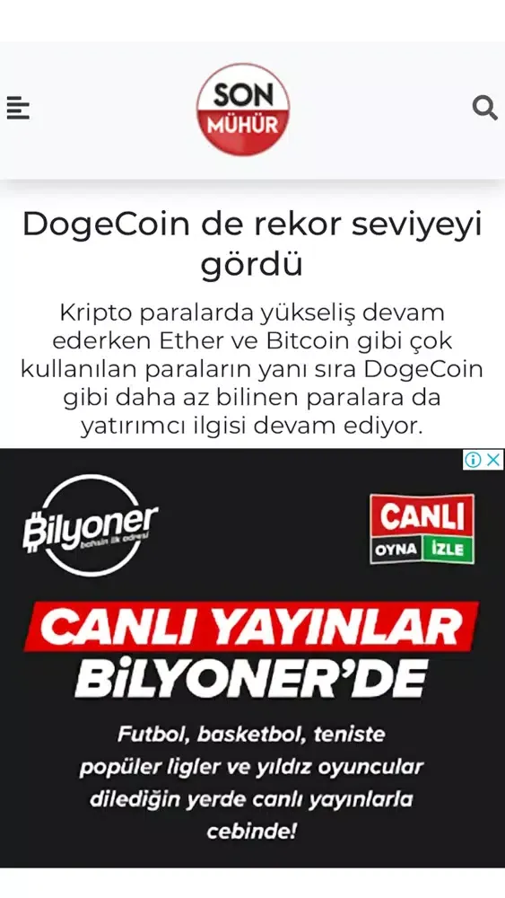 Скриншоты Son Mühür Haber