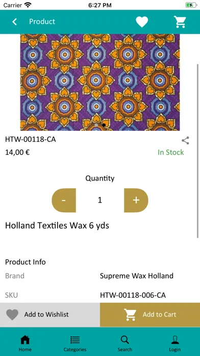 Ảnh chụp màn hình của Sonna African Textiles