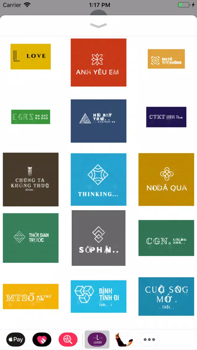 Tinh yeu noi Stickers應用截圖