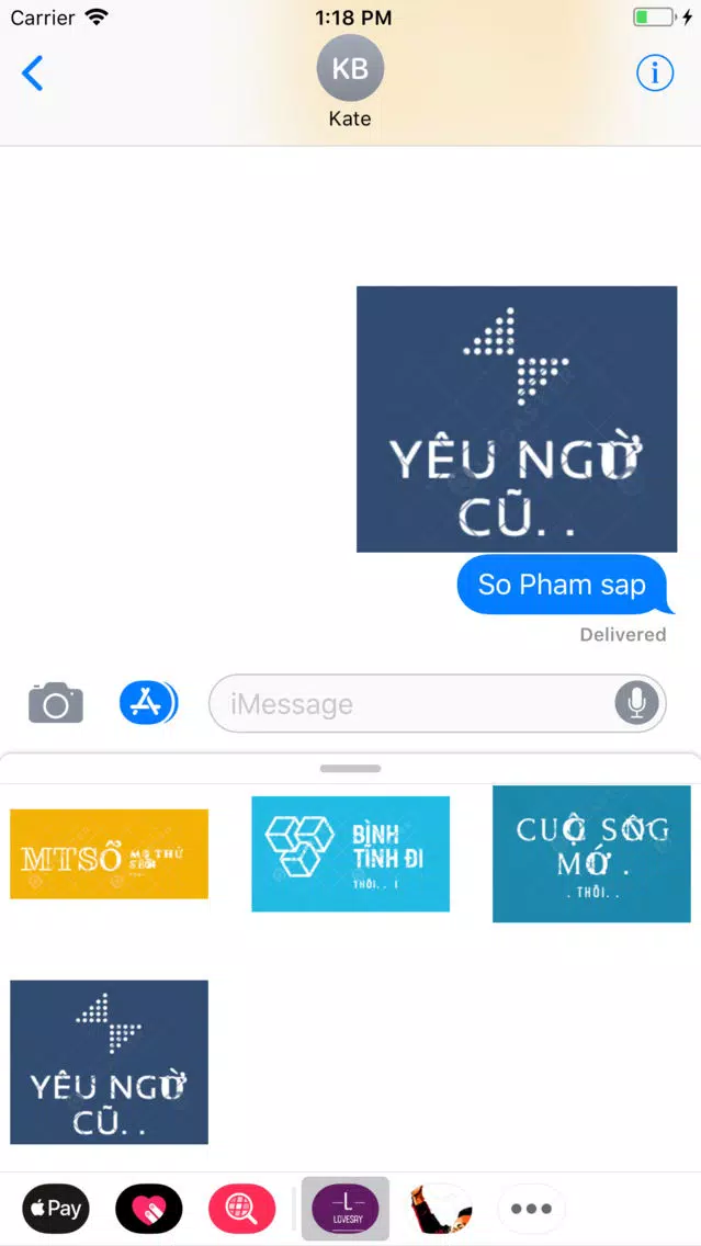 Tinh yeu noi Stickers應用截圖