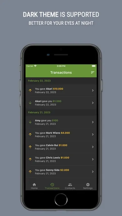 Sono: Debt tracker and manager 스크린샷