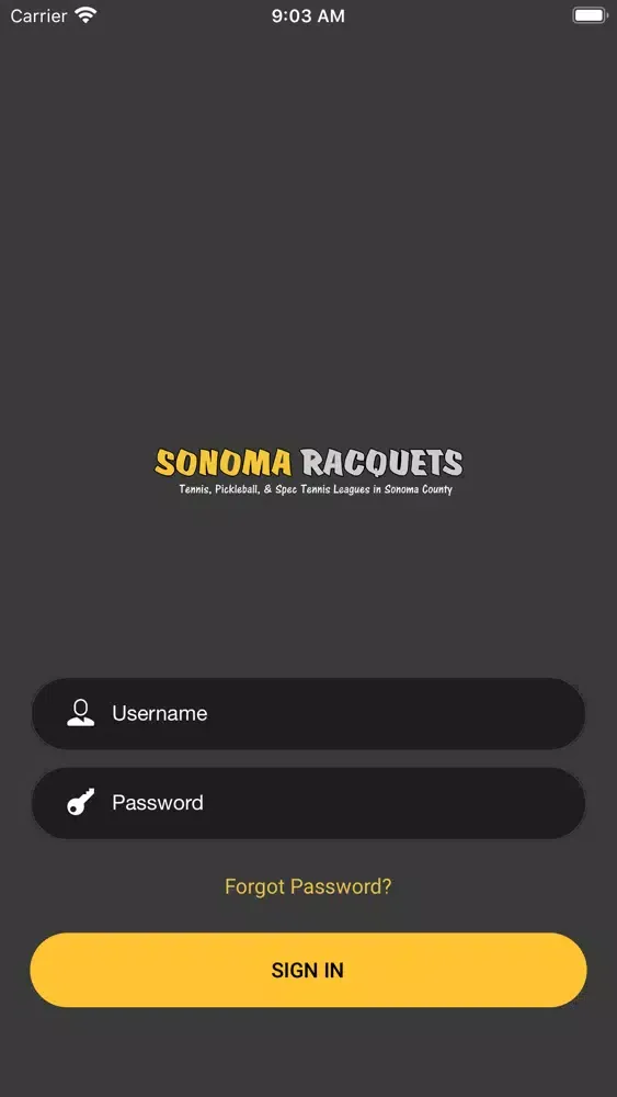 Sonoma Racquets स्क्रीनशॉट