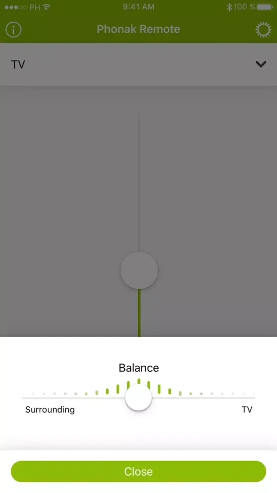 Phonak Remote Screenshots