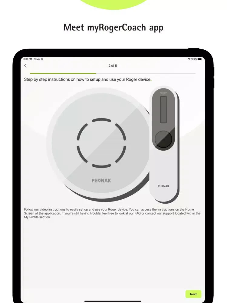 myRogerCoach iPad  스크린샷