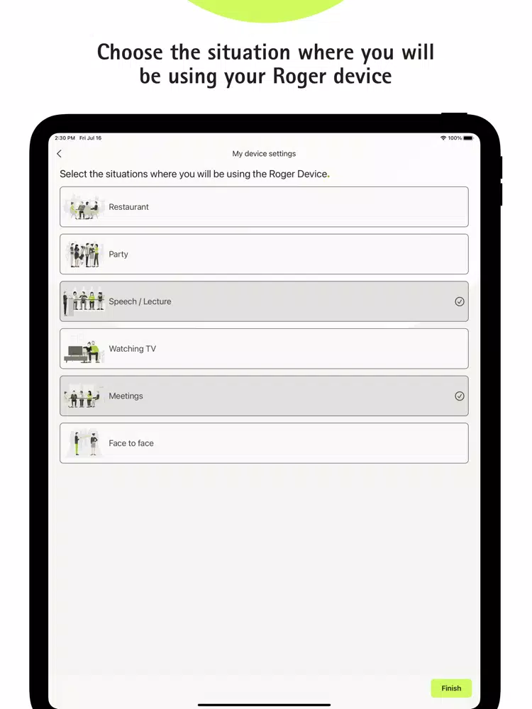 Screenshot di myRogerCoach iPad 