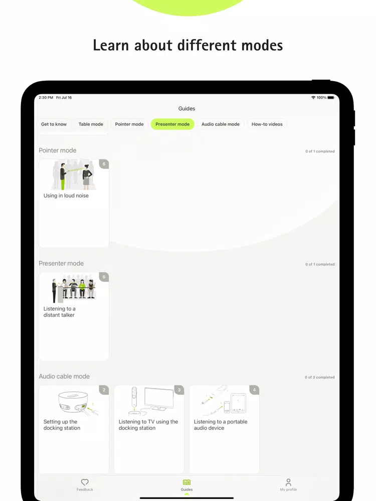 Screenshot di myRogerCoach iPad 