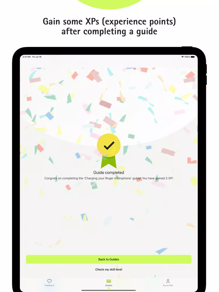 Screenshot di myRogerCoach iPad 