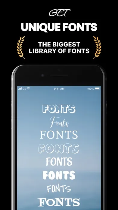 Zrzuty ekranu Fonts Up: Keyboard for iPhone
