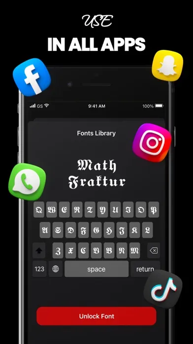 Zrzuty ekranu Fonts Up: Keyboard for iPhone