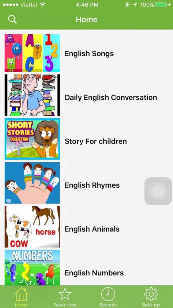 Learn English conversation for kids 스크린샷