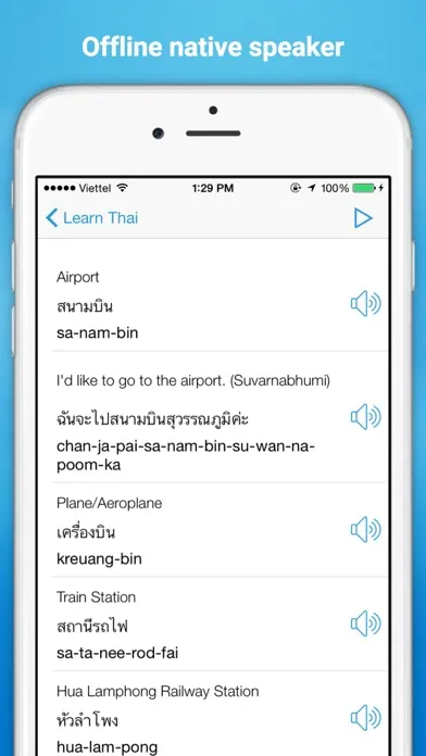 Captures d'écran de Learn to Speak Thai