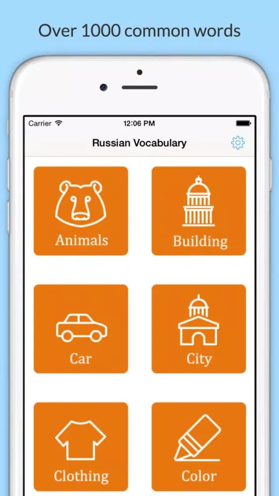 Capturas de tela do Learn Russian with Common Words