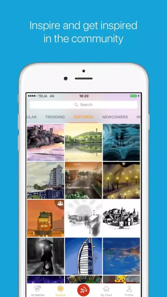 Sketch - Draw & Paint سکرین شاٹس