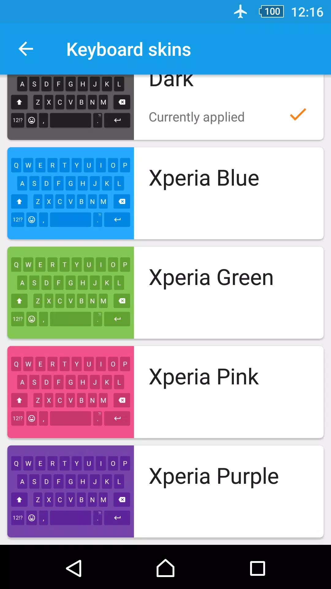 Xperia™ keyboard Screenshots4