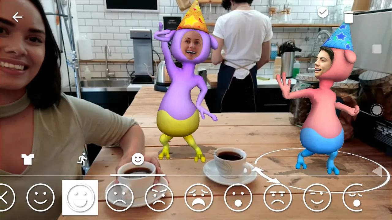 AR effect Screenshots