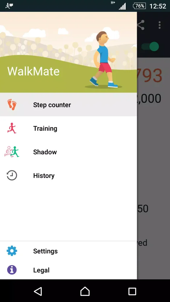 Captures d'écran de WalkMate