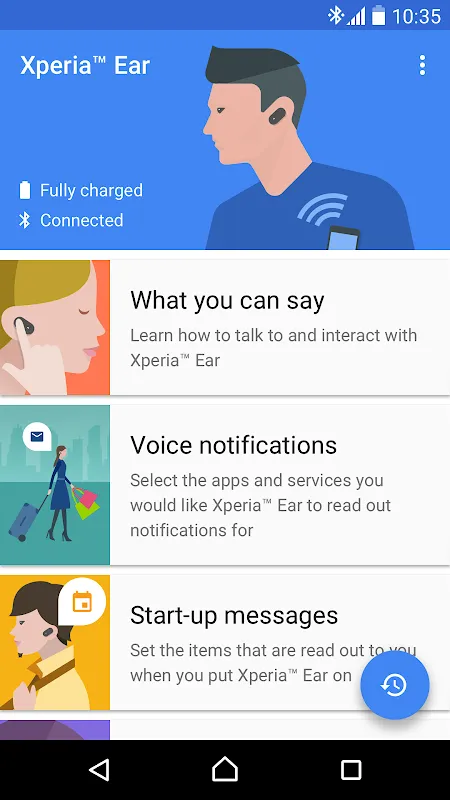 Xperia™ Ear Screenshots