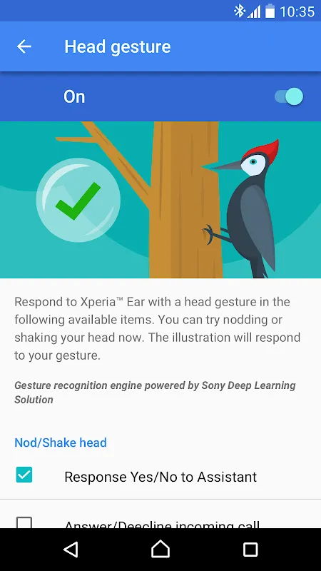 Xperia™ Ear Screenshots