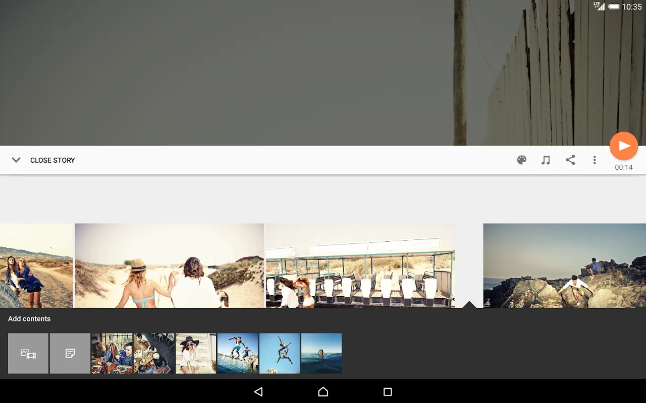 Capturas de tela do Movie Creator