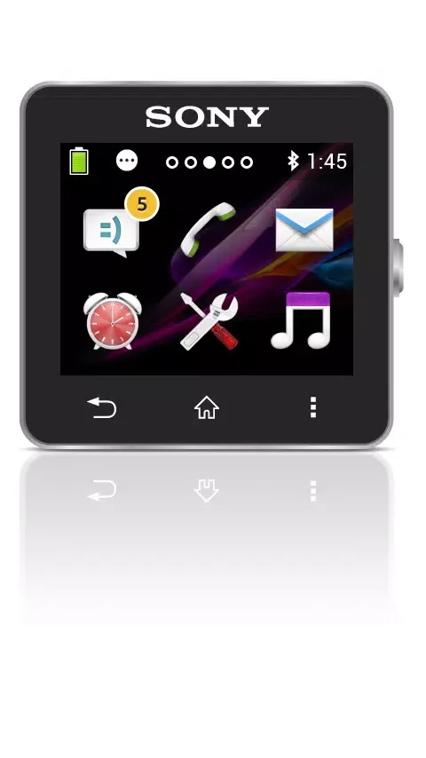 Capturas de tela do SmartWatch 2