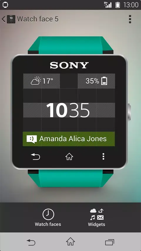 Capturas de tela do SmartWatch 2