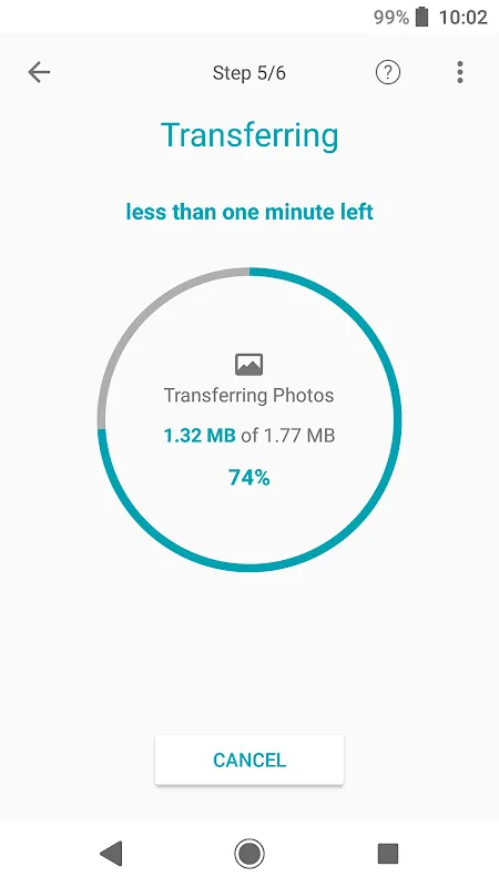 Xperia™ Transfer Mobile Screenshots