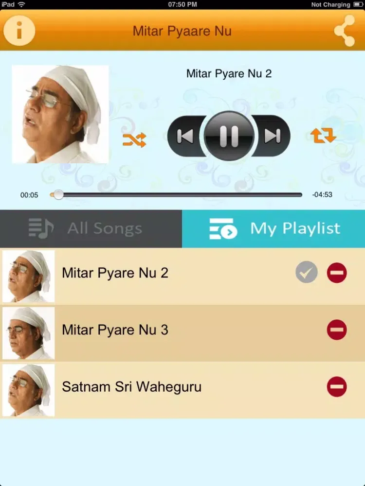 Tangkapan skrin Mitar Pyaare Nu iPad 