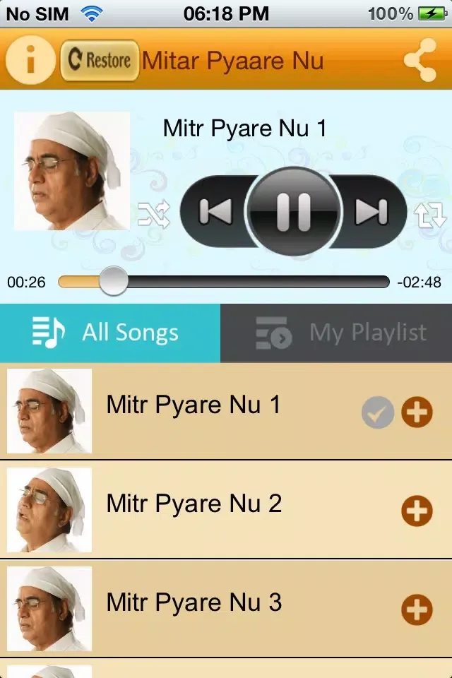 Tangkapan skrin Mitar Pyaare Nu
